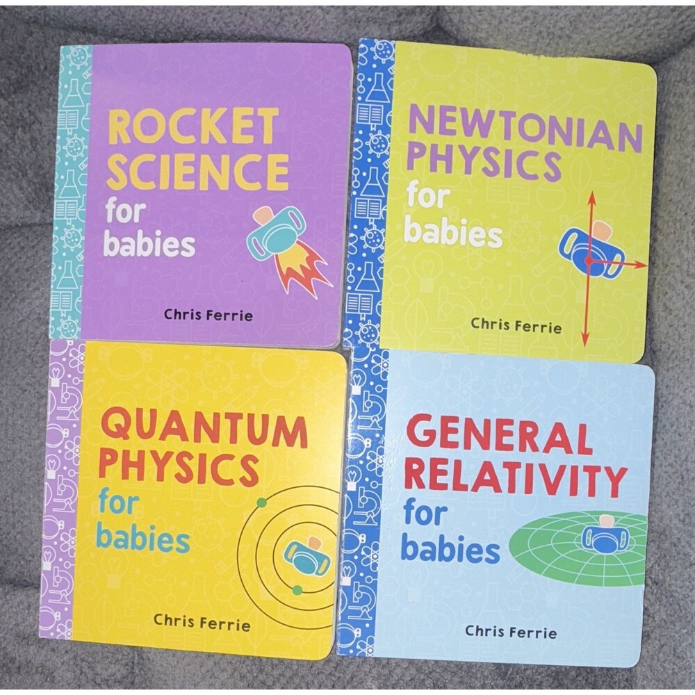 Chris Ferrie Baby University Board Book Lot 4 Science for Babies